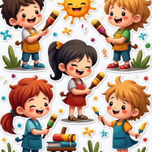 Kids Stickers - Sheet v65